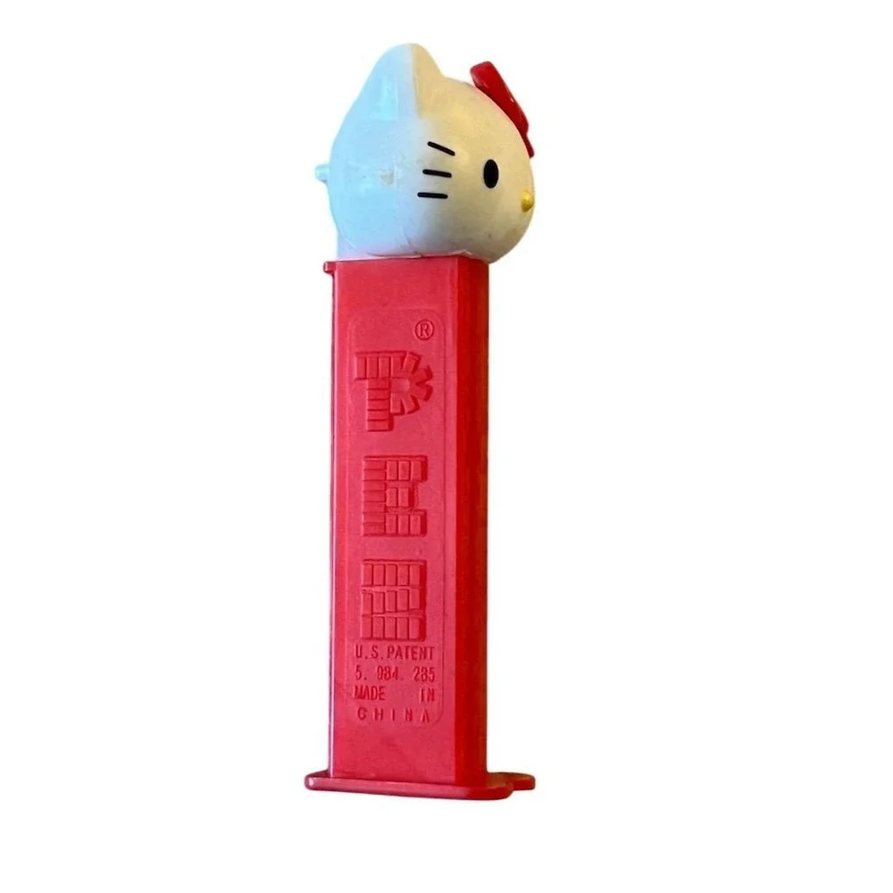 Hello Kitty PEZ Dispenser Collectible Sanrio Red Stem‎